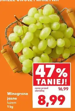 Kaufland Winogrona jasne Kaufland oferta