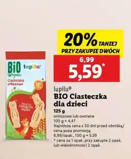 Lidl LUPILU Bio Ciasteczka dla dzieci oferta