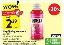 Intermarche Napój witaminy i minerały Oshee Vitamin Water oferta