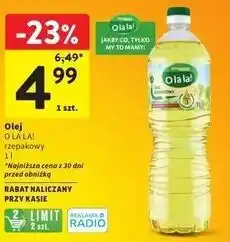 Intermarche Olej rzepakowy O LA LA! 1L oferta