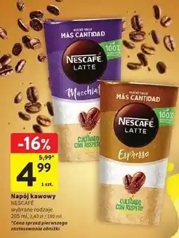 Intermarche Napój kawowy espresso Nescafe Latte oferta