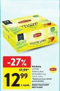 Intermarche Herbata Lipton Yellow Label Tea oferta