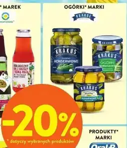 Intermarche Ogórki kanapkowe pikle Krakus Maspex oferta