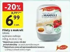 Intermarche Filety z makreli bez skóry w sosie pomidorowym Graal oferta