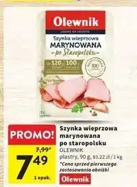 Intermarche Szynka wieprzowa marynowana po staropolsku Olewnik oferta