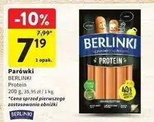 Intermarche Parówki protein Morliny Berlinki oferta
