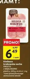 Intermarche Kiełbasa krakowska sucha Intermarche Prosto Z Wędliniarni oferta