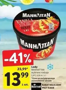 Intermarche Lody strawberry & vanilla Manhattan (Nestle) oferta