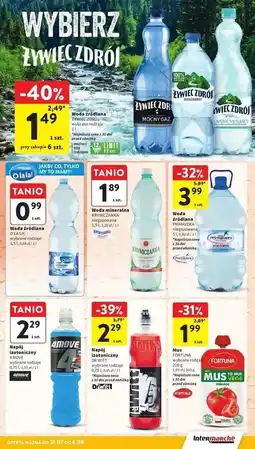 Intermarche Woda delikatnie musująca Żywiec Zdrój oferta
