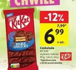 Intermarche Czekolada double chocolate Kitkat oferta