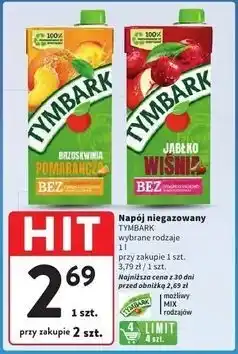 Intermarche Napój jabłko-wiśnia Tymbark oferta
