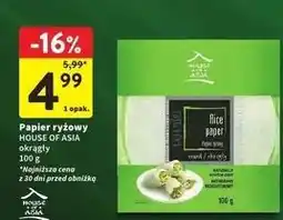Intermarche Papier ryżowy okrągły House Of Asia oferta