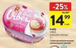 Intermarche Lody mascarpone i malina Koral Vibes oferta