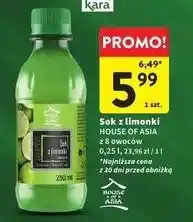 Intermarche Sok z limonki House Of Asia oferta