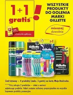 Biedronka Maszynka do golenia + 4 wkłady specjal edition Gillette Sensor 3 oferta