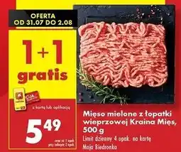 Biedronka Mięso mielone z łopatki wieprzowej i wołowej Kraina Mięs oferta