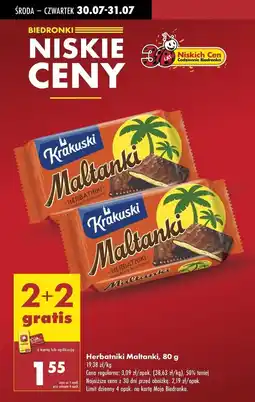 Biedronka Herbatniki Krakuski Maltanki oferta