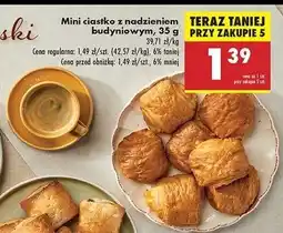 Biedronka Mini ciastko z nadzieniem budyniowym oferta