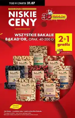 Biedronka Mieszanka nerkowiec-żurawina Bakad'or oferta
