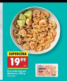 Biedronka Krewetki całe gotowane Marinero oferta