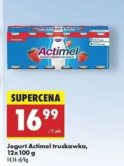 Biedronka Jogurt truskawka Danone Actimel oferta