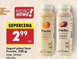 Biedronka Jogurt pitny marakuja Fruvita Lassi oferta