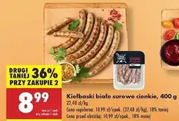 Biedronka Kiełbaski białe surowe Czas Na Grill oferta