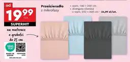 Biedronka Prześcieradło z mikrofazy 220 x 200 cm oferta