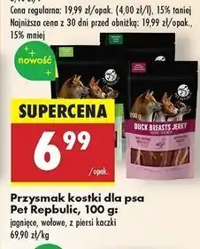 Biedronka Kiełbaski wołowo-jagnięce Pet Republic oferta