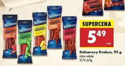 Biedronka Kabanosy wieprzowe Krakus Animex oferta