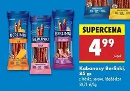 Biedronka Kabanosy z serem Morliny Berlinki oferta