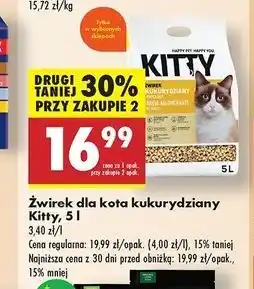 Biedronka Żwirek kukurydziany Kitty oferta