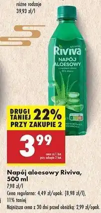 Biedronka Napój aloesowy Riviva oferta