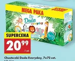 Biedronka Chusteczki wilgotne naturals Dada oferta