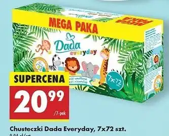 Biedronka Chusteczki wilgotne naturals Dada oferta
