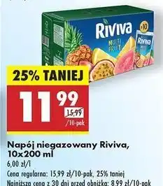 Biedronka Napój multifruit Riviva oferta