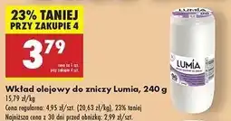 Biedronka Wkład olejowy do zniczy 240 g 96 h Lumia oferta