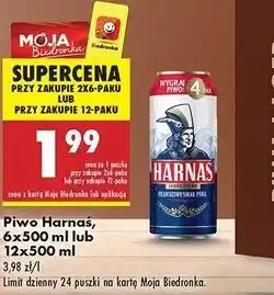 Biedronka Piwo Harnaś Jasne Pełne oferta