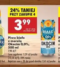 Biedronka Piwo Okocim Białe Z Morelą 0.0% oferta