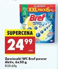 Biedronka Kostka do wc 4 function lemon Bref Power Aktiv oferta