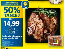 Lidl Karkówka wieprzowa w marynacie XXL Grill & Fun oferta