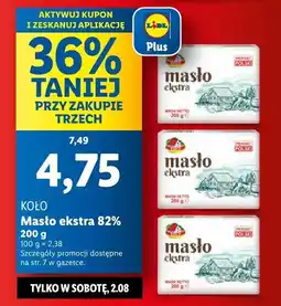 Lidl Masło ekstra 82% KOŁO oferta