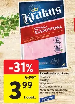 Intermarche Szynka eksportowa wieprzowa Krakus oferta