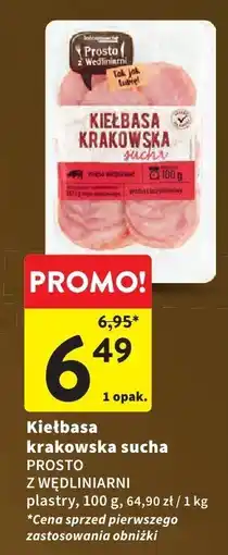 Intermarche Kiełbasa krakowska sucha Prosto z Wędliniarni oferta