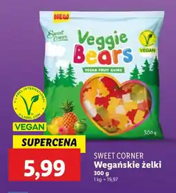Lidl Żelki wegańskie Veggie Bears Sweet Corner oferta