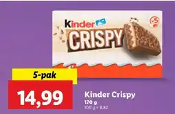Lidl Batoniki Kinder Crispy oferta