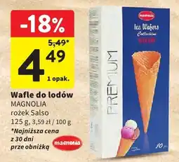 Intermarche Wafle do lodów rożek Salso Magnolia oferta
