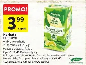 Intermarche Herbata HERBAPOL wybrane rodzaje oferta