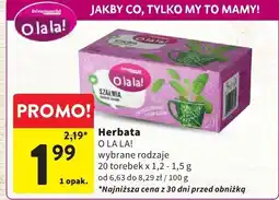 Intermarche Herbata O LA LA! wybrane rodzaje oferta
