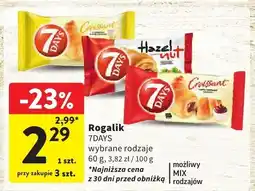 Intermarche Rogalik 7DAYS wybrane rodzaje oferta